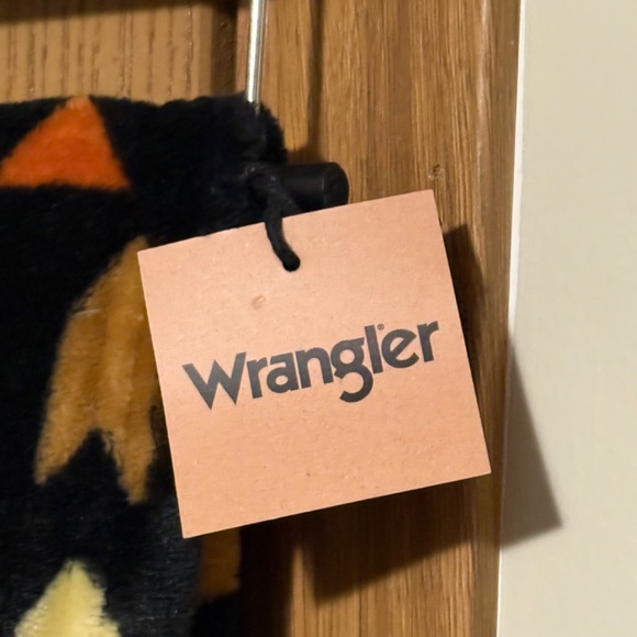 Wrangler Western Steer Head Cactus Twin Plush Throw Blanket Aztec Southwest - Picture 3 of 4